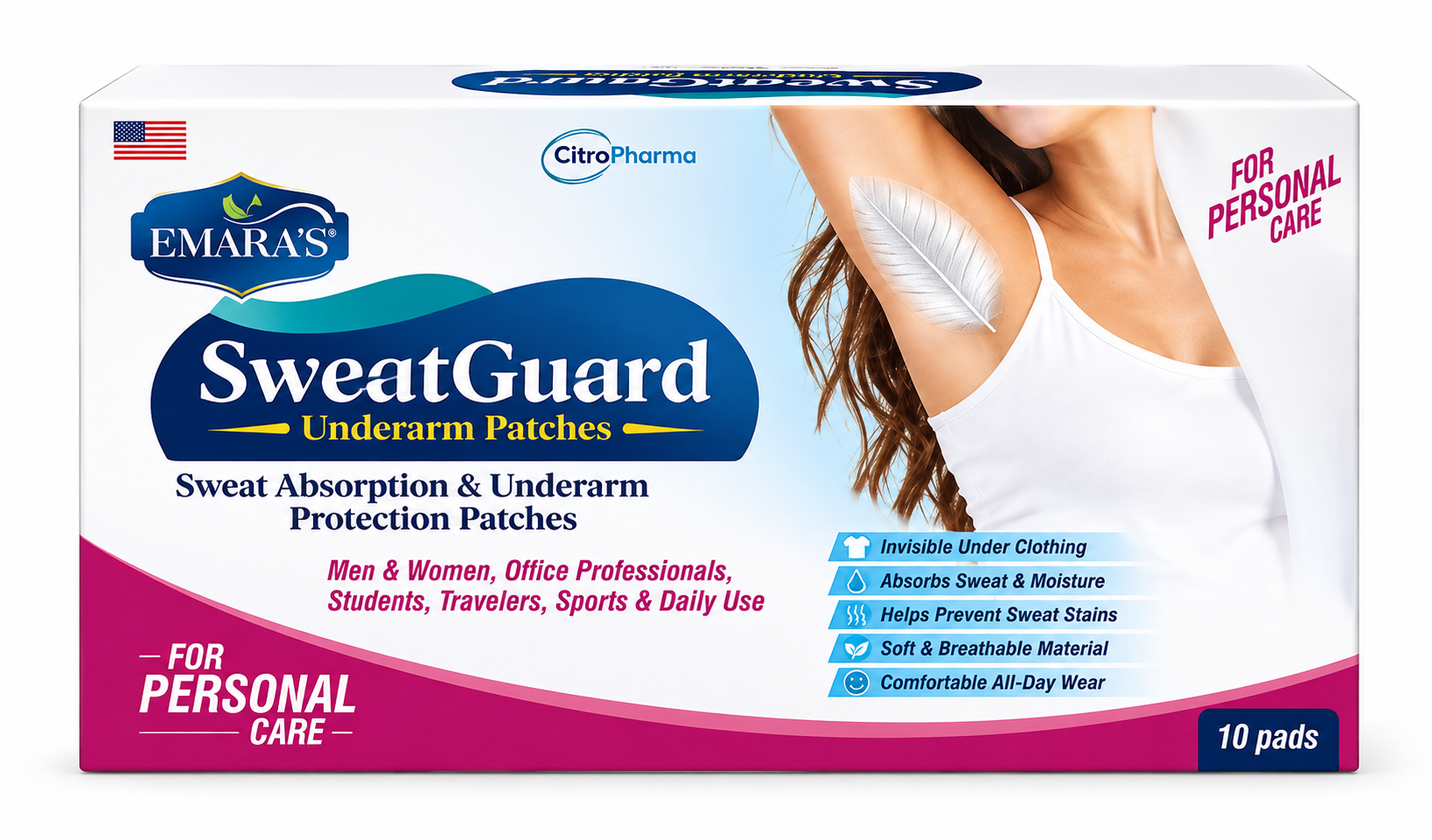 SweatGuard Underarm Patches