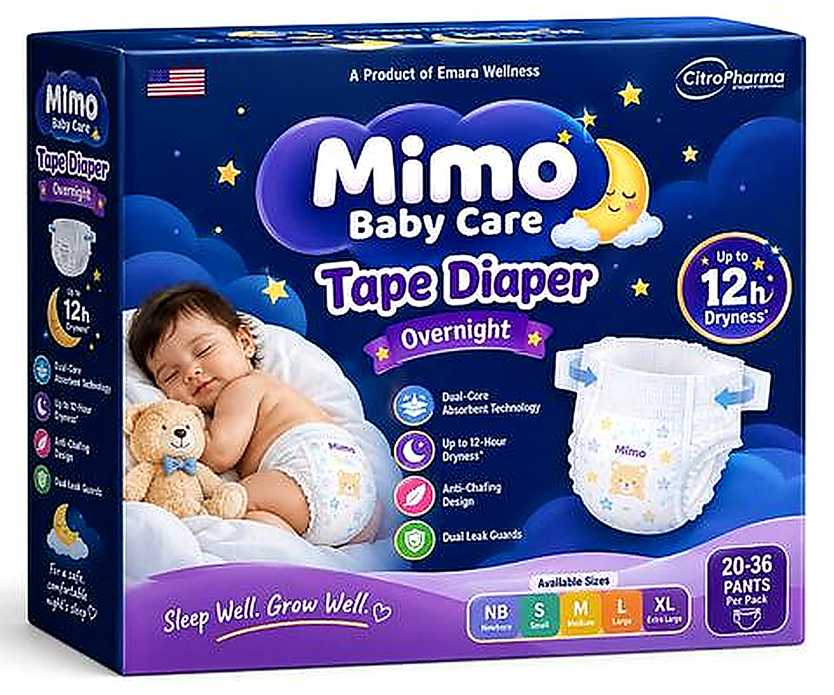 Mimo Baby Tape Diaper Overnight