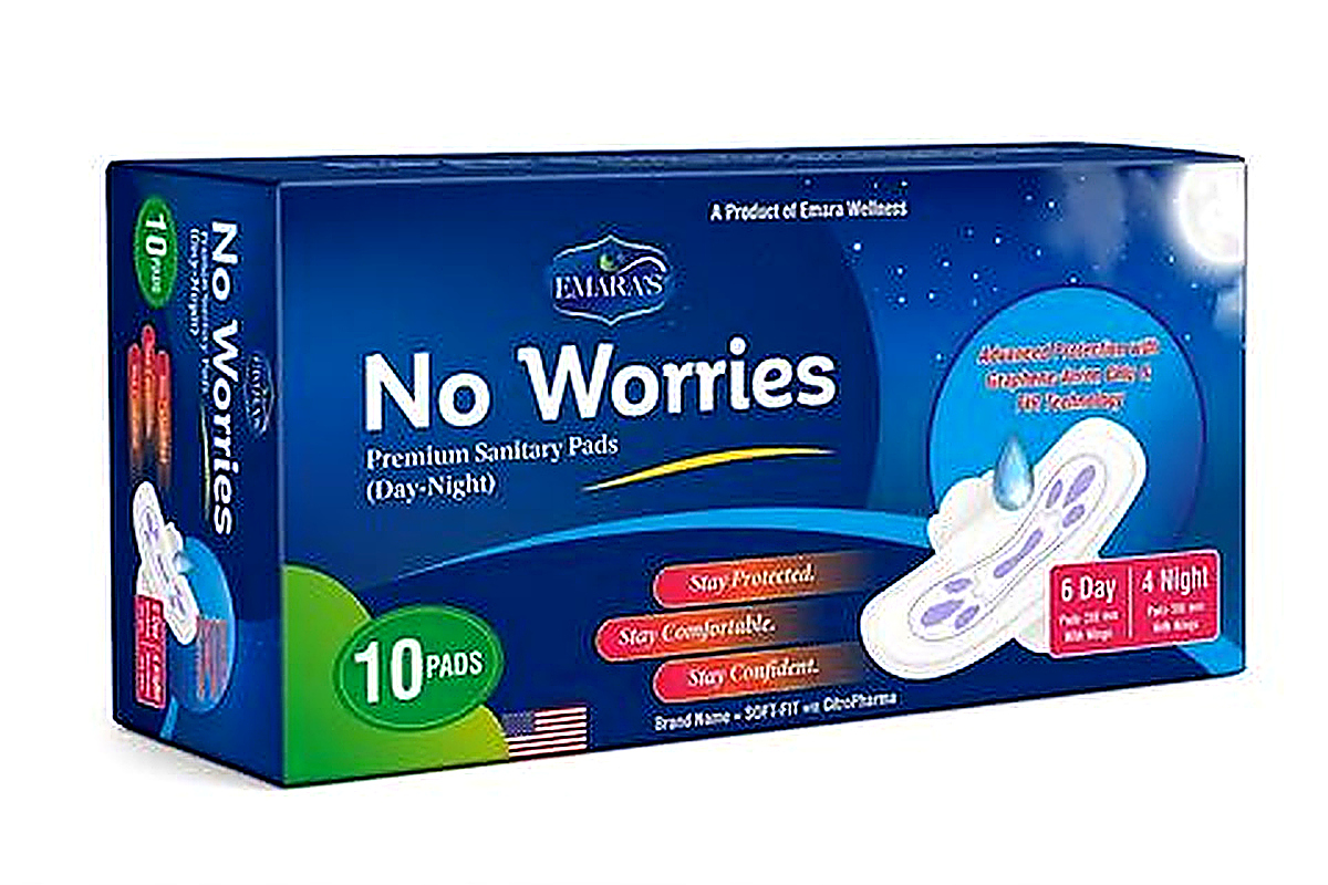 No Worries Premium Sanitary Pads Day and Night Pack